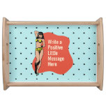 Confidence in Color: Retro Radiance Pinup Serving Tray