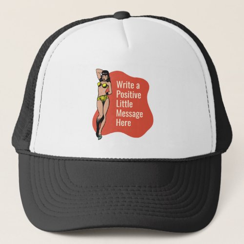 Confidence in Color Retro Radiance Pinup Trucker Hat