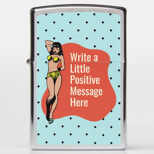 Confidence in Color Retro Radiance Pinup Zippo Lighter
