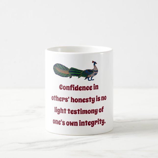 Confidence In Others' Integrity - Confidence Quote Coffee Mug (Center)