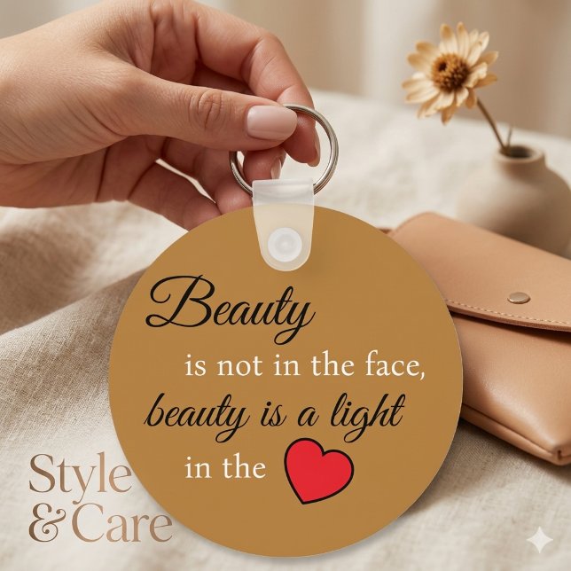 Confidence in Your Pocket – Beauty Slogan Key Ring (Confidence in Your Pocket – Beauty Slogan Key Ring)