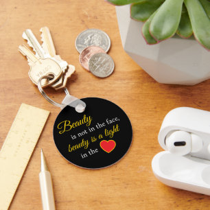 Confidence in Your Pocket – Beauty Slogan Key Ring