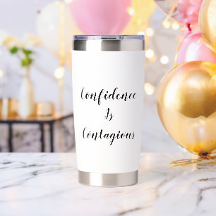 Confidence Is Contagious Travel Mug Inspiration Insulated Tumbler