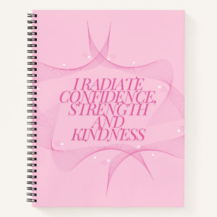 Confidence, Kindness, Spiritual, Inspirational Notebook