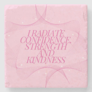 Confidence, Kindness, Spiritual, Inspirational  Stone Coaster