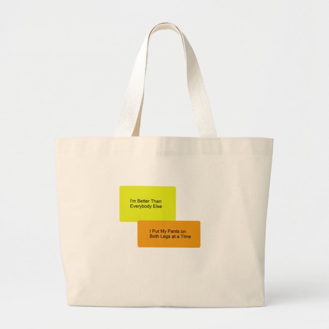 Confidence Large Tote Bag (Front)