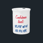 Confidence level: Selfie with no filter Beverage Pitcher<br><div class="desc">Extreme minimalist design. I would recommend to family and friends. Very happy.</div>