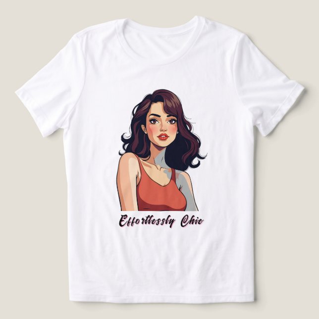 Confident Beauty – Chic and Stylish Tri-Blend Shirt (Design Front)