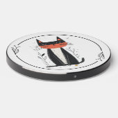 Confident Cat Illustration Wireless Charger (Front 2)