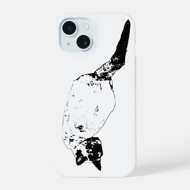 Confident Cat Turn Iphone Case (Back)