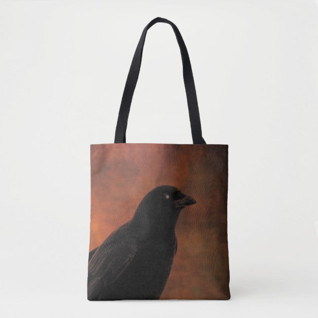 Confident Crow Tote Bag (Front)