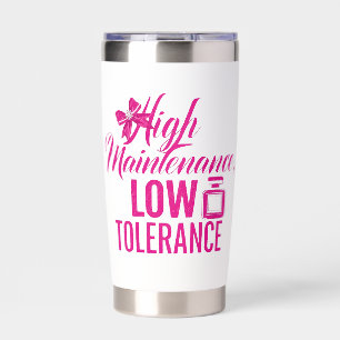 Confident High Standards Saying Insulated Tumbler