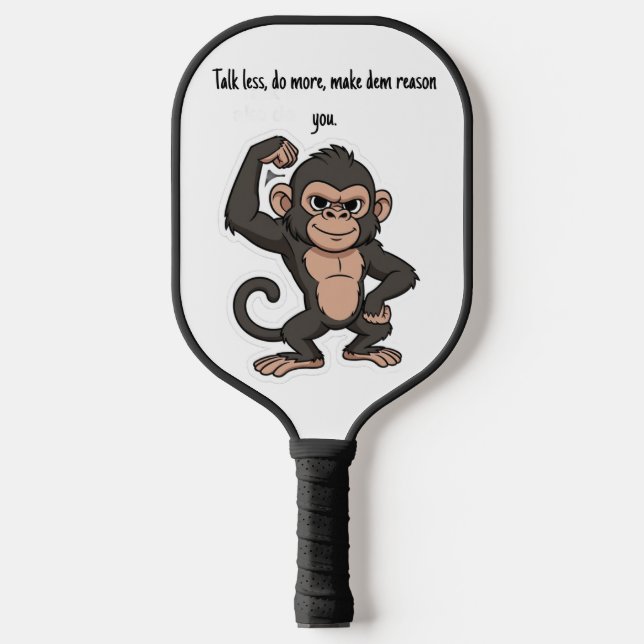 Confident Monkey  Pickleball Paddle (Front)