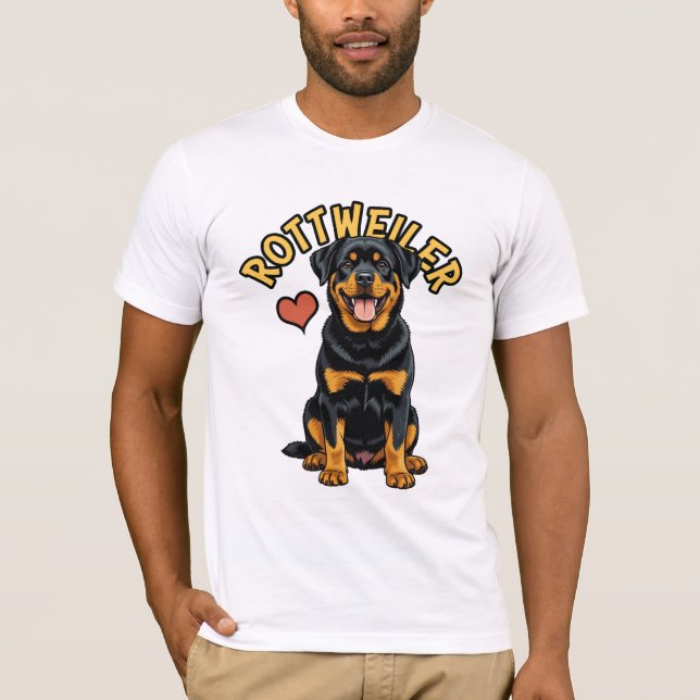 Confident Protector: Rottweiler T-Shirt (Front)