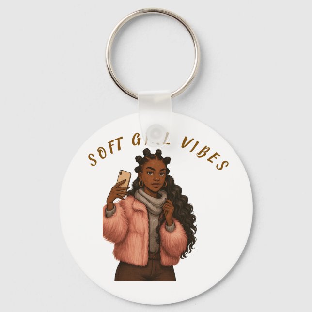 CONFIDENT STYLISH BATCH KEYCHAIN (Front)