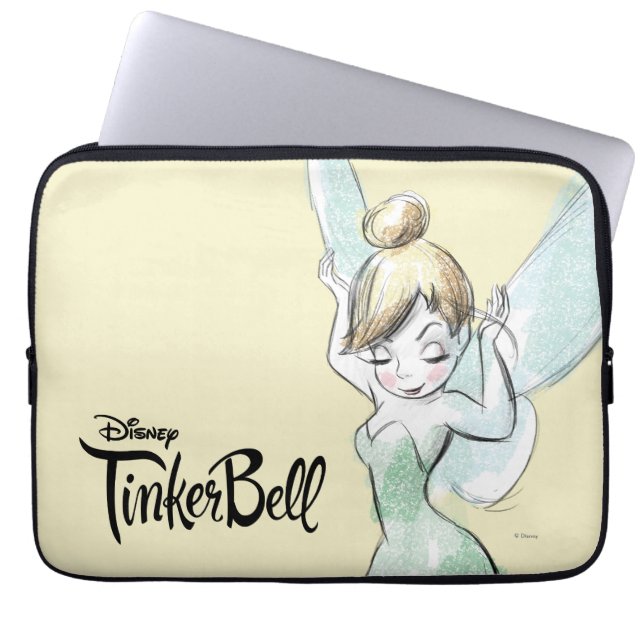 Confident Tinker Bell Laptop Sleeve (Front)