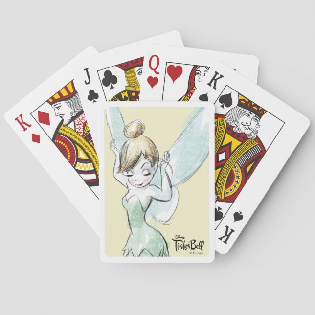 Confident Tinker Bell Playing Cards (Back)