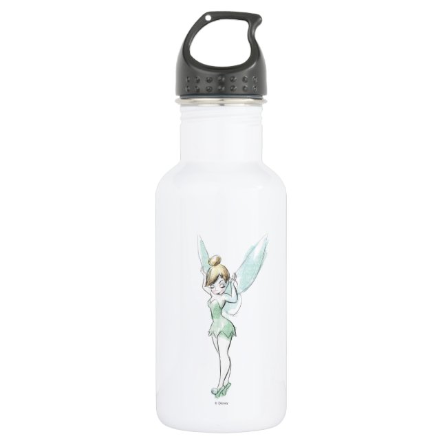 Confident Tinker Bell Stainless Steel Water Bottle (Front)
