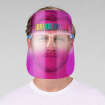 Confidental Pink Color Therapy Covid19 Rainbow Face Shield
