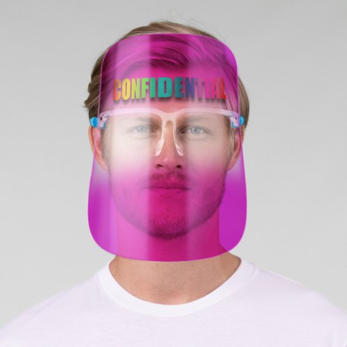 Confidental Pink Color Therapy  Covid19 Rainbow Face Shield