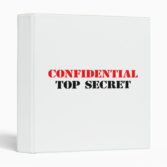Confidential Binder (Front/Spine)
