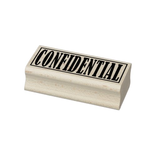 Confidential Business Office Framed Simple Word Rubber Stamp