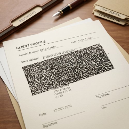 Confidential Document Security Self-inking Stamp