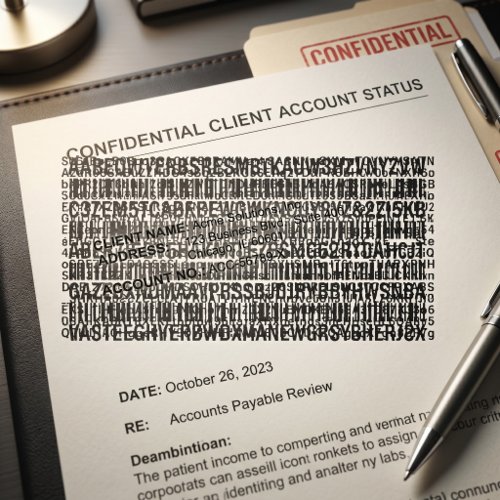 Confidential Document Security Self-inking Stamp