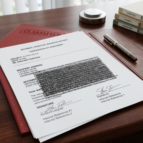 Confidential Document Security Self-inking Stamp