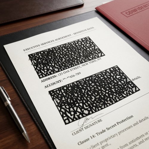 Confidential Document Security Self-inking Stamp