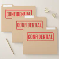 confidential folder