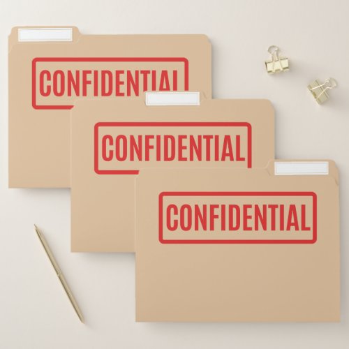 Confidential File Folder