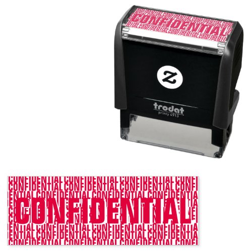 Confidential Hide Address Blocker Self_inking Stamp