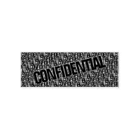 Confidential Privacy Stamp Zazzle