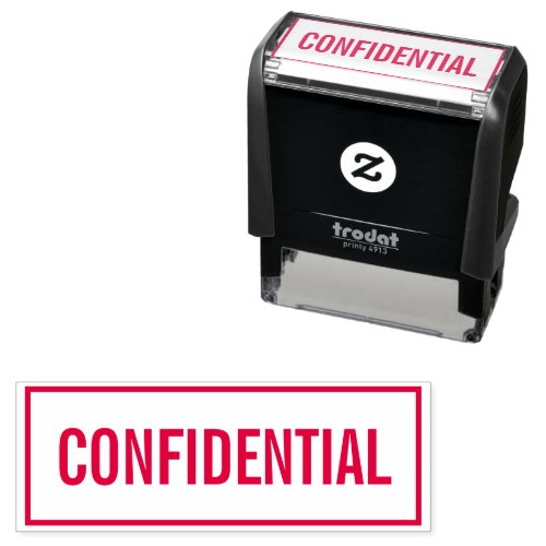 Confidential stamp in custom color ink