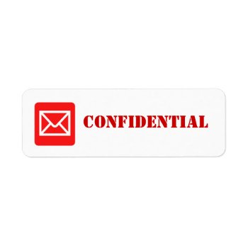 Confidential Top Secret Warning Label by DigitalDreambuilder at Zazzle