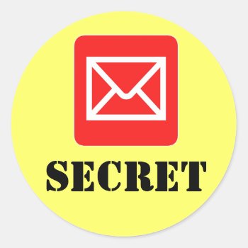 Confidential Top Secret Warning Sticker by DigitalDreambuilder at Zazzle