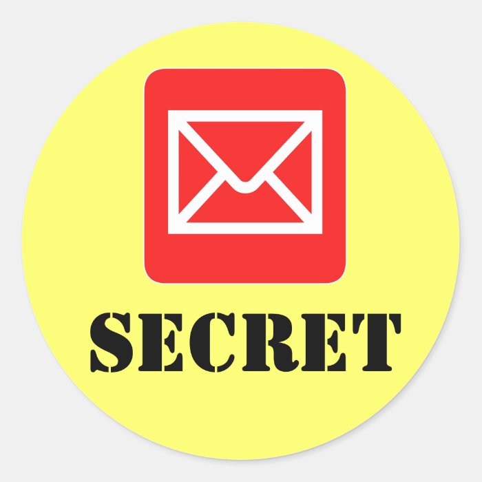 Confidential Top Secret Warning Sticker