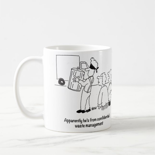 Confidential Waste Management Coffee Mug (Left)