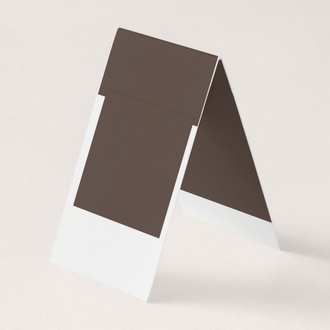 Confidently Against a Stylish Brown Wall Business Card (Back)