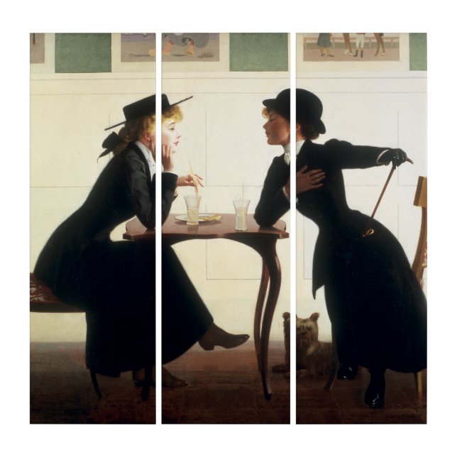 Confides by Harry Watrous Poster Triptych (Front)