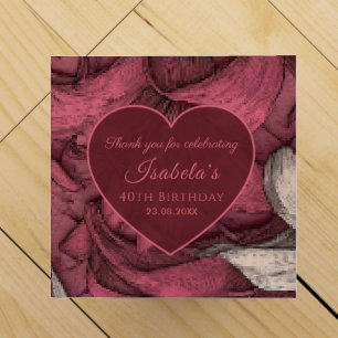 Configurable Pink Lilies Sparkle Birthday Wine Box