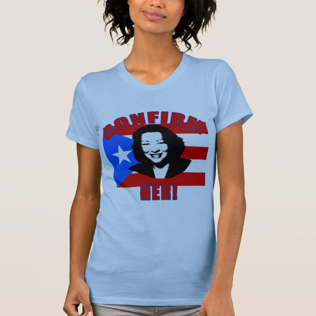 Confirm Her with Puerto Rico Flag Products T-Shirt (Front)