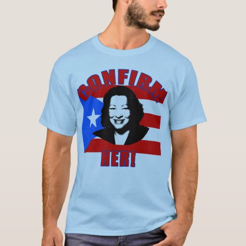 Confirm Her with Puerto Rico Flag Products T_Shirt