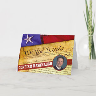 Confirm Kavanaugh Supreme Court Justice Card