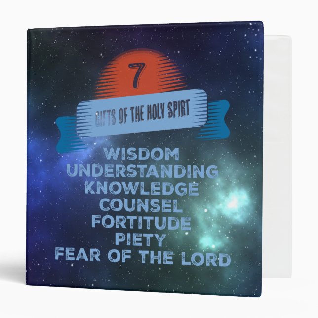Confirmation 7 Gifts of the Holy Spirit 3 Ring Binder (Front/Inside)