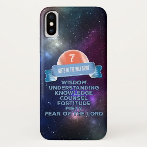 Confirmation 7 Gifts of the Holy Spirit iPhone X Case
