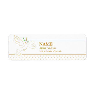 Confirmation Baptism Return Address Label