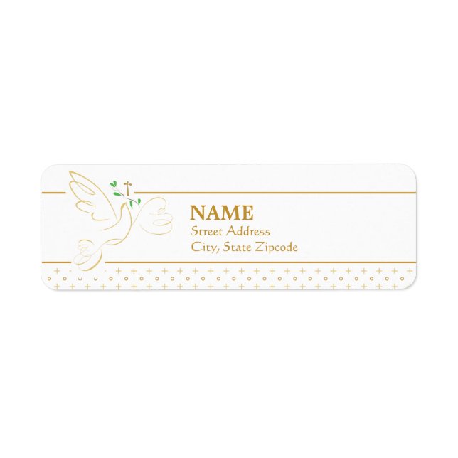 Confirmation | Baptism Return Address Label (Front)