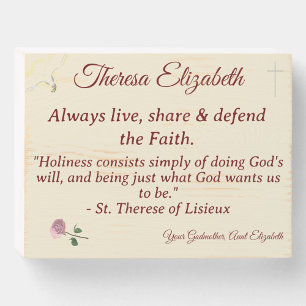 Confirmation Blessing Wood Box Sign